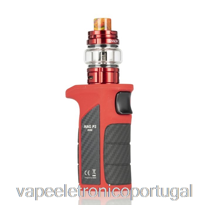 Vape Eletrônico Smok Mag P3 Mini 80w Starter Kit Vermelho Preto